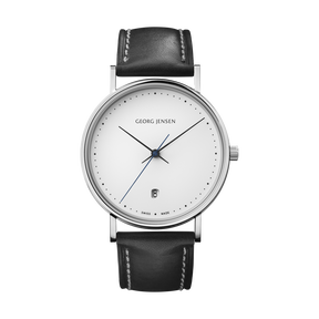 KOPPEL - 38mm / 1.5in, Quartz, White Dial, black Leather Strap KOPPEL - 38mm / 1.5in, Quartz, White Dial, black Leather Strap